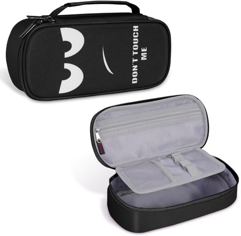 FINPAC Federmäppchen Pencil Case mit großer Kapazität Mäppchen Schreibwarenbeutel Bleistift Beutel Schulmäppchen Federtasche für Studentin Erwachsener Schule Büro (Einlagig, Don't Touch)