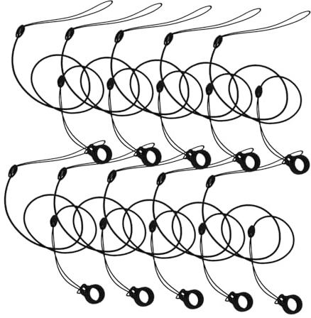 UTHCLO 10 St Signaturpenna Rep Mot Försvinnande Säkra Pennhållare Pennklämma Snöre Stretchrep Pennhängande Rep Ersättningsrep Elastiskt Snöre Säkra Pennremmar Pennkoppel