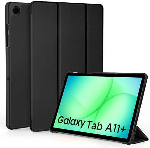 EasyAcc Custodia Cover Compatibile con Samsung Galaxy Tab A11+ Plus/ A9+ 11 Pollici 2025 SM-X236B/SM-X230 Tablet, Nero