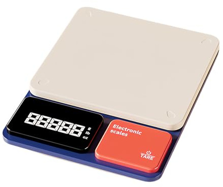Huxibai Báscula Digital De Cocina | 5 Unidades Pantalla LED Recargable,Báscula de Precisión para Alimentos para Cocinar,Para Hogar Panadería Restaurante Catering Camión Pan Carne Aliños