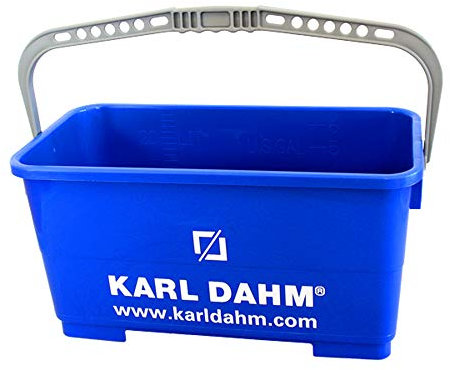 Karl Dahm 25 Liter-Ersatzeimer für Fliesen-Waschset I Langlebiger Fliesen-Wascheimer mit stabilem Henkel I Mehrzweck-Fliesenzubehör, Robustes Kunststoffmaterial, blau – 11320