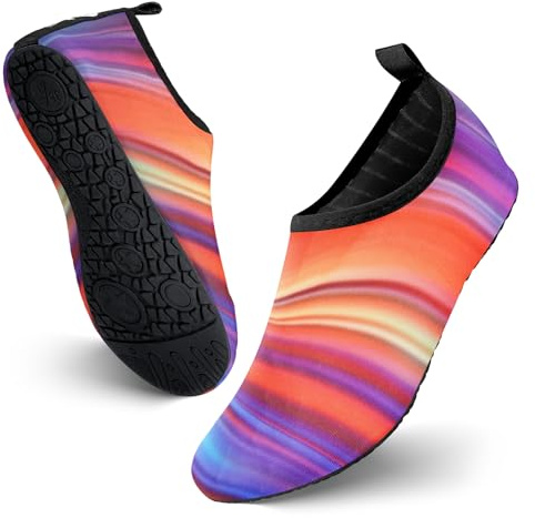 JOTO Zapatos de Agua para Mujer Hombre Niño, Zapatillas Acuáticas Secado Rápido Tipo Calcetines como Descalzado, Escarpines Deportivos para Paseo en Playa Buceo Snorkel Kayak Surf -23 cm/36-37