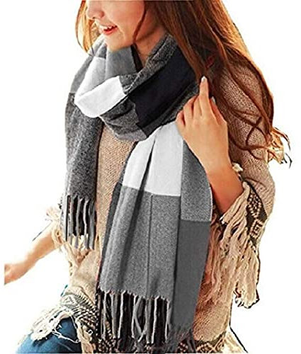 Chalier Fashion Winter Schal Damen Geschenke für Frauen Karierter Kaschmir Quadratischer Damenschal Mama Freundin Teenager Mädchen Weihnachtsmanns Geheimes Geschenk für Frauen
