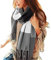 Damen Winter Schal Kariert übergroßer Quadratisch Deckenschal, Karo Tartan Streifen Plaid Muster XXL Oversized Fransen Poncho, Mischfarbe, Einheitsgröße