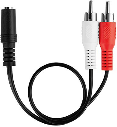 Nuovo] HDSupply adattatore audio 3,5 mm 2x spina stereo Cinch a 1x Jack