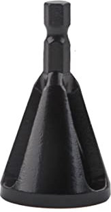 Vástago hexagonal de acero inoxidable, herramienta de desbarbado de chaflán externo, broca de alta velocidad para eliminar rebabas, herramienta de biselado hexagonal, desbarbado-negro