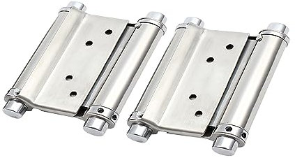 Bohaner Pendeltürband Türscharnier Edelstahl 2 Stück 5 Zoll rostfrei Türband Scharniere 35 kg Tragfähigkeit für Pendeltür Schwingtür Saloontür Holztür Gartentor Salontür Gartentür Saloontür Möbel