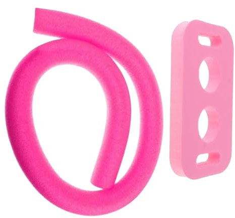 LOVIVER Floating Pool Noodles Round Foam Tube for Kids Adults Flexible Foam Float 150cm Swimming Pool Noodle and Connector, Pink