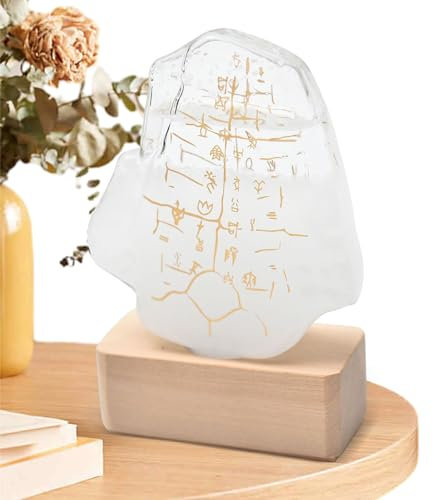 Imtrub Predittore meteorologico,Predittore meteorologico Oracle Storm Glass | Barometro meteorologico Creativo ed Elegante della Stazione meteorologica, Artigianato di Decorazione Desktop Preferito