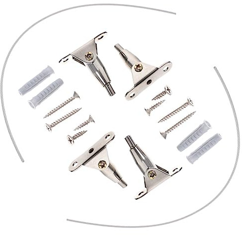 BESTonZON 2sätze Möbel Kippschutz Teiliges Möbelanker Für Kindersicherung Einstellbare Wandbefestigung Für Bücherregale Und Schränke Metall Und Edelstahlkonstruktion