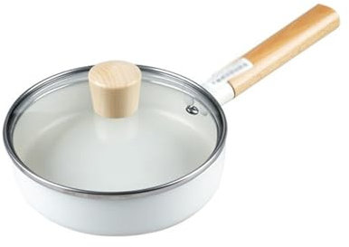 FEIGUO Padella Antiaderente Padella Calderone Fornello A Induzione Padelle Padella Per Pancake Padella Per Uova Fornello A Gas (D 18CM)