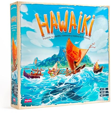 MAGICBOX Hawaiki – Juego de Mesa. Juego de Estrategia Familiar con temática mítica y de construcción de poblados. para 2-5 Jugadores, Edad 10+