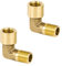 Conector de Tubo de Codo de Latón, 2 Piezas 1/8 Macho a 1/8 Hembra Rosca Accesorios de Tubería de Codo de 90 Grados para Agua, Conexión, Conversión