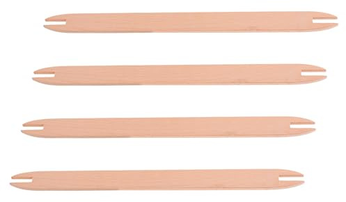 HEALSOPTHY Navette de Tissage en Bois Grosse Taille 4 Pièces Outil de Navette de Tissage DIY Accessoire pour Métier à Tisser Aiguille à Crochet pour Artisanat Manuel
