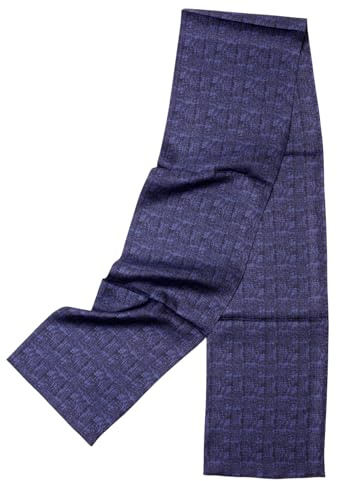 Prettystern Sciarpa da Uomo 100% Seta Doppio Strato 170cm lunga elegante de classica per business festivo BF28 Viola Blu
