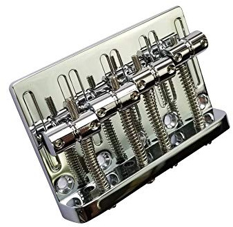 Bass Bridge for 4-String Fender Jazz or Precision Bass- Chrome