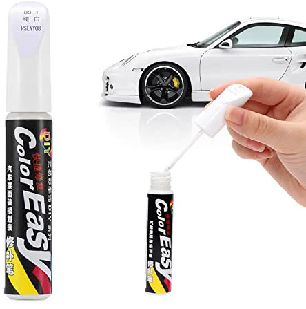 Penna per Ritocco Carrozzeria Auto, Pennarello Copri Graffi, Vernice per Riparazione, 1 Pezzo, Bianco
