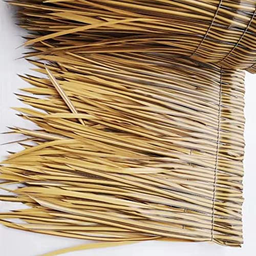 Robuste Palmendach Reetdach Schindel 50 X 300 CM Palme Bambus Künstliche Strohrolle Feuerfest Langlebig Palmschindel für Dach Tiki-Bar Garten Terrasse Pavillon Dekoration