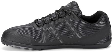 Xero Shoes Men's Mesa Trail Barefoot Waterproof Trail Runner, Black, 11.5