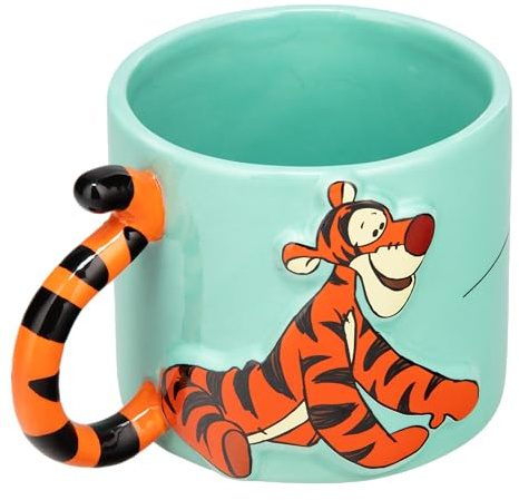 Paladone - Grande tazza in ceramica coda di Tigro, per caffè, tè o cioccolata calda, cultura pop, regalo per adulti e bambini, licenza ufficiale Winnie the Pooh