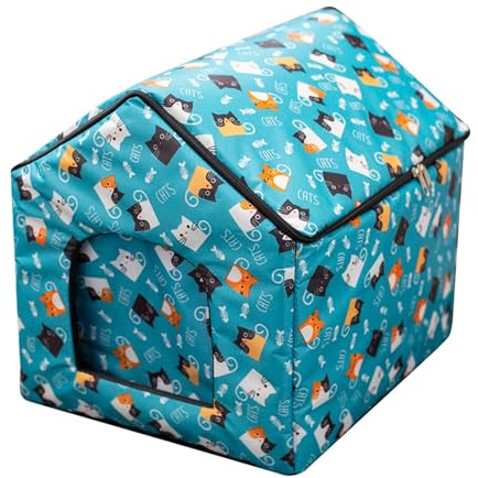 Casa refrescante para perros, refugio frío plegable para cachorros y gatitos, tienda impermeable para gatos para el calor del verano, refugio portátil para mascotas, balcón, patio, sala de estar