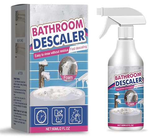 YWBL-WH Badrumsrengöringsmedel, Stark Smutsborttagning Snabb Avdunstning Skonsam Rengöring 60 Ml, med Mild Säker för Dusch Badkar Handfat Kakel (60ml*5)