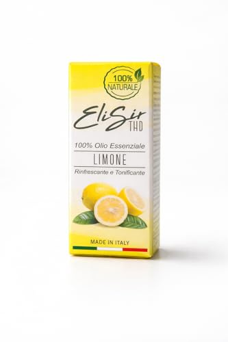 THD ELISIR Olio Essenziale Naturale di Limone, 15ml, 100% Naturale, Made in Italy