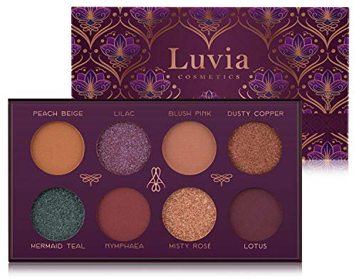 Luvia Lidschatten Palette Matt & Glitzer: Vegan Mystic Lagoon Eyeshadow, Nachhaltige Kosmetik Frei Von Mikroplastik & Duftstoffen