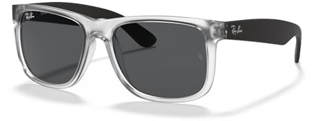 Ray-Ban JUSTIN RB 4165 Herrsolglasögon MATTE CRYSTAL/DARK GREY 55/16/145
