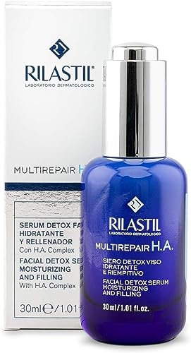 Rilastil Multirepair H.A. Sérum Detox Viso, Antioxidante y Reparadora, Hidratante y relleno para todo tipo de piel, 30 ml
