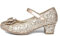 Lilley Sparkle Girls Rose Gold Heeled Shoe - Size 11 Child UK - Gold