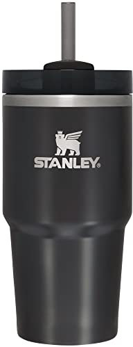STANLEY Quencher H2.0 FlowState Stainless Steel Vacuum Insulated Tumbler with Lid and Straw for Water, Iced Tea or Coffee, Smoothie and More, 10-10826-029, Holzkohle Glow