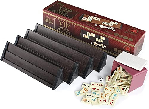 R2 Hookah Star “VIP Holz Wooden Rummy Set” / Ahsap Okey Takimi - Okey mit Melamin Steine