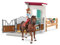 schleich HORSE CLUB | Pferdebox mit Hannah & Cayenne 42710 | Set inkl. Stall, bewegliche Mädchenfigur, Pferd, Zaun & Zubehör | Geschenk für Kinder ab 5 Jahren | 25 Teile | exklusiv bei Amazon