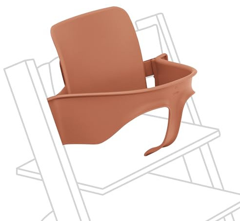 Tripp Trapp Baby Set 2 de Stokke, Terracotta - Ideal para bebés de 6 a 36 meses - Convierte la silla Tripp Trapp (fabricadas después de mayo 2003) en una cómoda trona