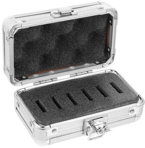 Veemoon Boîte Boîte à Oculaire De Stockage De Filtres De Optique Rangement du Oculaire Organisateur De D'oculaire Film Silver Le Fer
