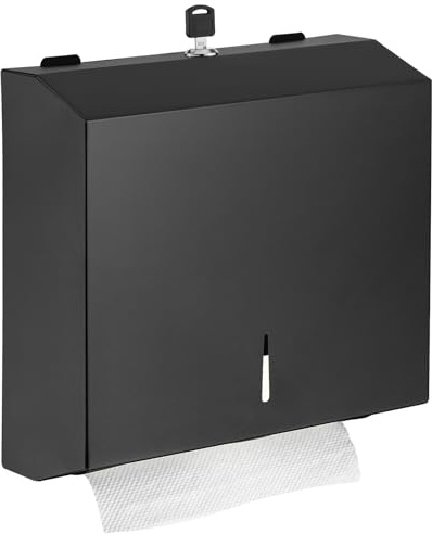 modunful Porta Asciugamani da Montare a Parete - Dispenser per Asciugamani a Carta Multifold Trifold, Portasapone a Grande Capacità in Acciaio Inox, Porta Asciugamani per Mani Commerciale Adatto per