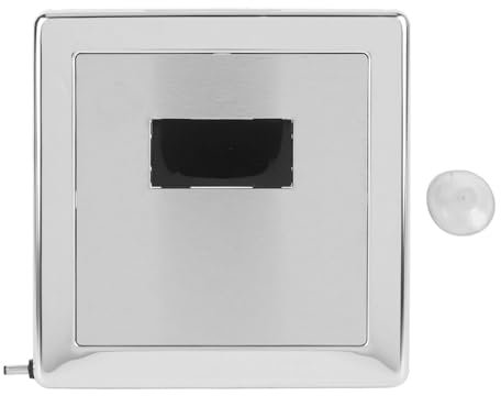Haofy Auto Urinal Flush Sensor Stainless Steel Wall Mounted Touchless Urinal Flush Sensor for Public Toilets Home Office Bathrooms, with Sensor Based Flushing Easy Installation and