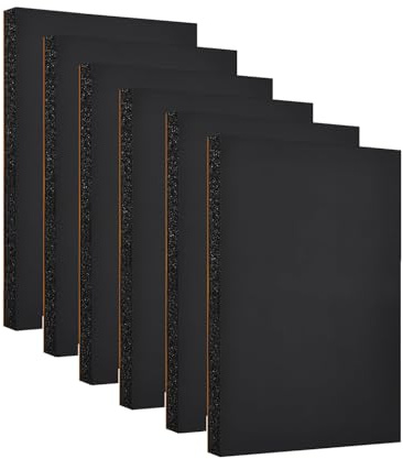 Zayejod 6PCS Foam Sheets Self Adhesive 30mm Thick- 300 * 200mm | Insulation,Anti Vibratio,Foam Neoprene Rubber Sheets Pads, Floor Protector Pads,Furniture Pads,Closed Cell