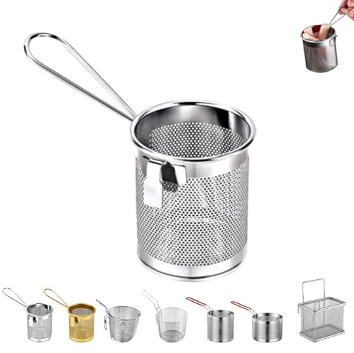 Cestello per Pasta in Acciaio Inox,Divisorio per Cottura,Cestello per Pasta separata,Mestolo per Spaghetti,Cestelli Separato per Pentola Ideale per Scolare Spaghetti e Noodles Set, per verdure