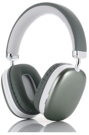 PGVRHCWE Auricular Bluetooth sobre la Oreja Auriculares estéreo Envolvente for Juegos(Green)