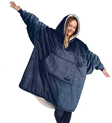 THE COMFY Original | Oversized Microfiber & Sherpa Wearable Blanket, Great Gift for Any Occasion, Seen On Shark Tank, One Size Fits All