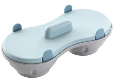 Pocheuse à œufs pour micro-ondes, chaudière à œufs à 2 cavités, double coquetiers, fabricant d'œufs pochés, cuiseur à vapeur, cuisine, gadgets de cuisine(Bleu)