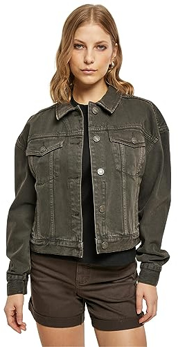 Urban Classics Damen Jacke Ladies Oversized Colored Denim Jacket brown 5XL