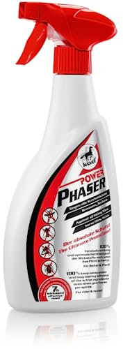 RL24 leovet - Insektenschutz Power Phaser | Fliegenspray für Pferde | Schutz gegen Mücken, Fliegen, Zecken & Bremsen | Lange Wirkdauer | 1 x 550 ml Sprühflasche