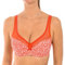 Dim Soutien-Gorge Femme Avec Armatures Generous Classique x1 Soutien-Gorge, Rouge à Fleurs Blanches, 100C