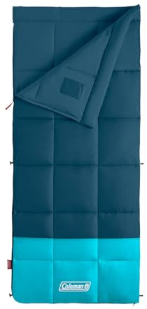 Coleman Kompact 20°F/30°F/40°F Sleeping Bag, Cool-Weather Adult Sleeping Bag with Heat Retention, Stuff Sack, & Snag-Free Zipper, Great for Camping, Sleepovers, Guests & More