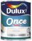 AMK® Dulux Once Gloss 750ml Pure Brilliant White Metal & Wood Surfaces Paint One Coat Formula Low Sheen Quick Dry