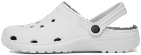 Shoe Zone - Womens White Warm Lined Slipper - Size 6 UK - White