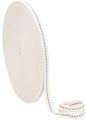 NBEADS 55 Yarda de Cinta de Rayas Negras, Cinta de Algodón Cosida de 1cm Cinta de Grogrén A Rayas Cinta de Sarga para Decoración del Hogar, Envoltura de Regalos, Manualidades de Bricolaje